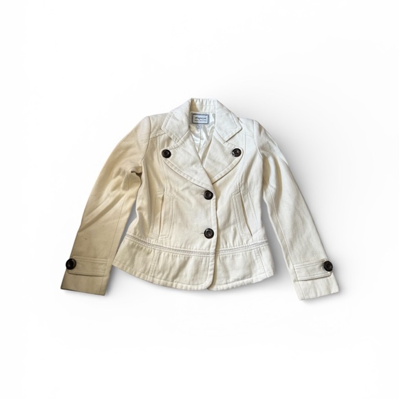 Papaya Jackets & Blazers - Papaya Cream Pea Coat